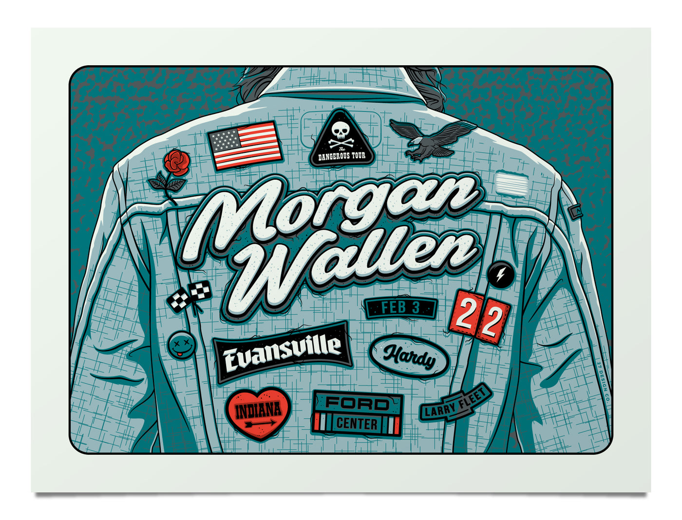 Morgan Wallen Indiana 2-poster Set